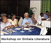 Sinhala literature workshop